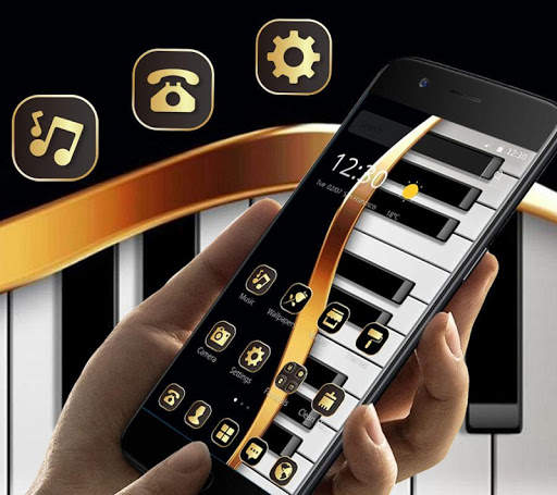 Gold Luxury Piano Theme screenshot 1