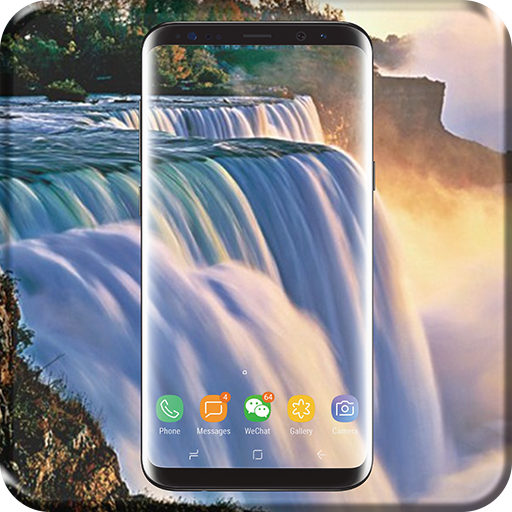 Cascade 3D Fond d'écran Animé icon