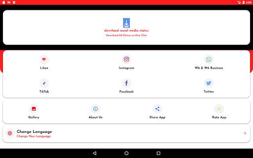 download social media status screenshot 1