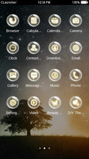Dream Night C Launcher Theme screenshot 2