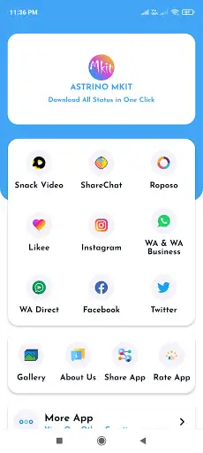 MKit-Status & Video Downloader For Social Apps screenshot 1