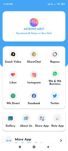 MKit-Status & Video Downloader For Social Apps screenshot 1