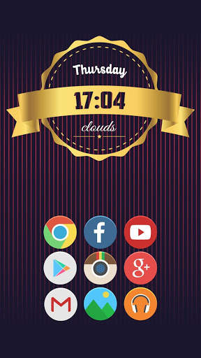 Golden Clocks - Zooper Widget screenshot 7