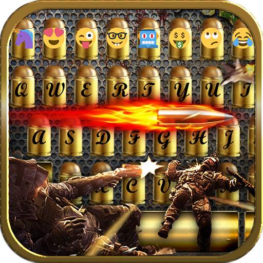 Gun Bullet Emoji Keyboard Theme 1.0.4