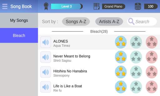 Magic Piano Bleach screenshot 1