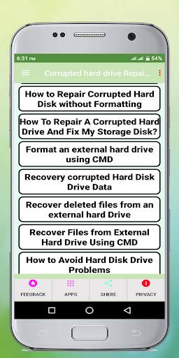 Corrupted hard drive Repair Guide screenshot 3