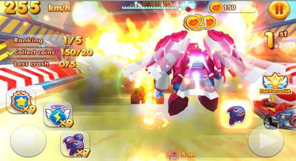 3D Car Tobot Racing: Superman kids screenshot 2
