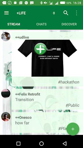 PlusLiFE App Chat without data screenshot 3