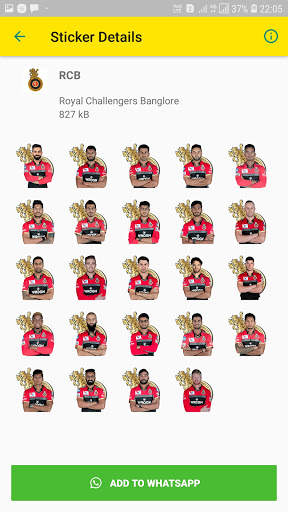 IPL Stickers For Whatsapp2020-WhatsApp StickersIPL screenshot 2