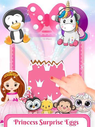 Pink Little Talking Princess Baby Phone Kids Game screenshot 3