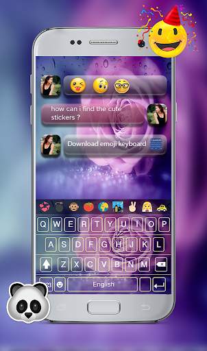 Rose Go Keyboard Theme 2 تصوير الشاشة