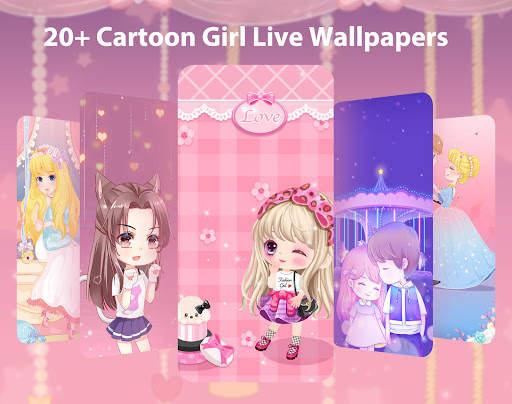 Cute Cartoon Live Wallpaper & Launcher Themes screenshot 3