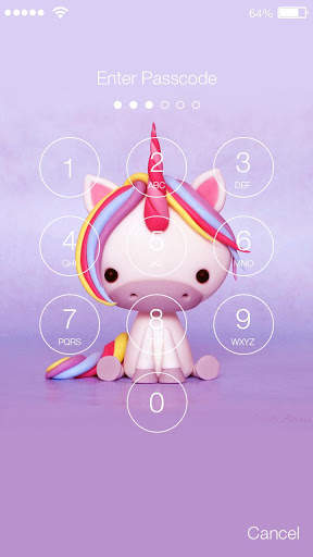 Unicorn PIN Screen Lock screenshot 2