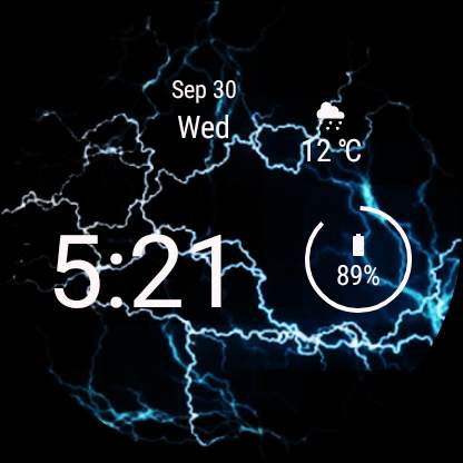 Electric Energy Watch Face - Wear OS Smartwatch screenshot 8