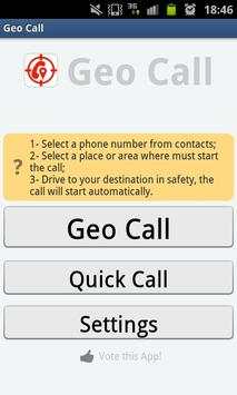 Geo Call Driving Safely screenshot 1