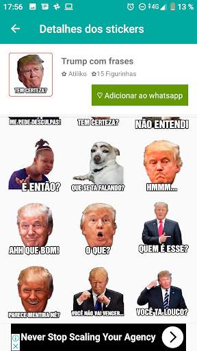 Figurinhas engraçadas para WhatsApp com frases 🤣 screenshot 6
