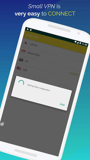 Small VPN - The optimal VPN for you cute cellphone screenshot 3