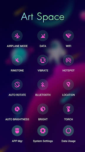 Cute Space Astronaut APUS Launcher theme screenshot 3