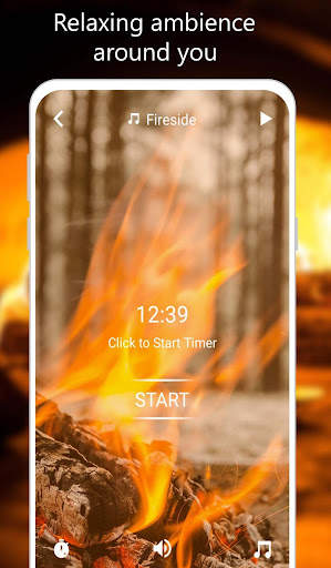 Crackling Fire Sounds: Relaxing Fireplace HD скриншот 2