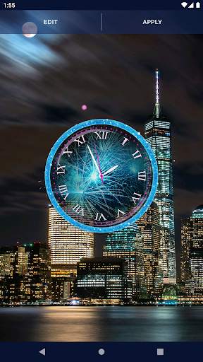 Fireworks Clock Live Wallpaper screenshot 8