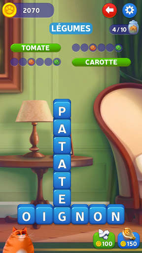 🔥Kitty Scramble: Jeu de recherche de mots screenshot 5