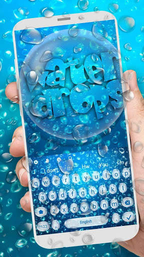 Blue Water Drop Keyboard screenshot 1