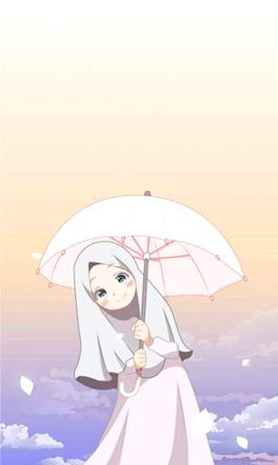 Hijab Cartoon Muslimah Wallpapers screenshot 23
