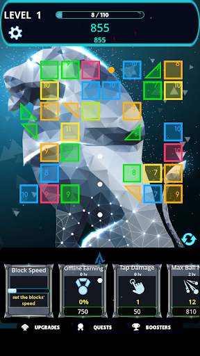 Glow Ball Breaker Quest Challenge Game screenshot 8