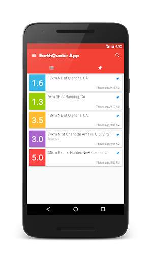 EarthQuake App screenshot 2
