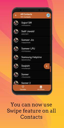 Swipe Dial - Swipe dialer app screenshot 6