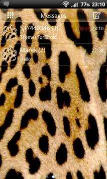 Leopard Theme for GO SMS Pro screenshot 2