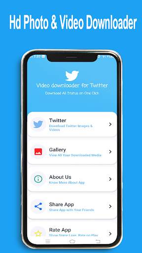 Downloader Twitter Videos-Save GIF Video Twitter screenshot 1