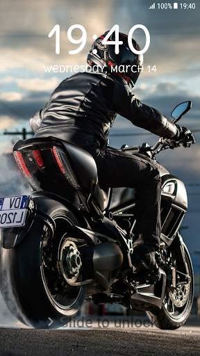 Motorcycle Pattern Lock Screen 5 تصوير الشاشة