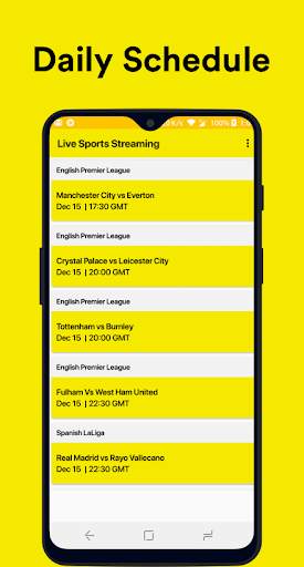Live Football Sports Score and TV Guide Schedule screenshot 1