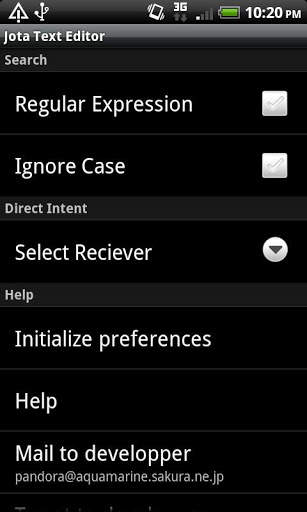 Jota Text Editor screenshot 4