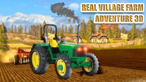 Real Village Farm Adventure: Tractor Driving 3D screenshot 4