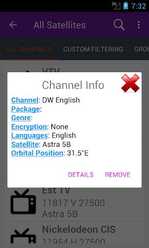Astra Frequency List screenshot 4