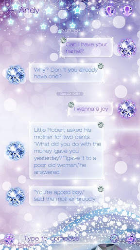 GO SMS PRO BLING LIGHT THEME скриншот 3