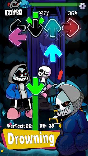 Sans FNF DUSTALLE Mod screenshot 1