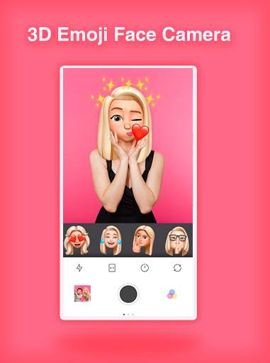 3D Emoji Face Camera - Snap Emoji Head Stickers screenshot 2