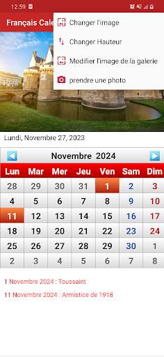 Français Calendrier 2024 screenshot 5