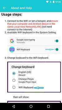 WiFi Keyboard - type from PC screenshot 3