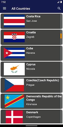 Country Capitals and Currency скриншот 2