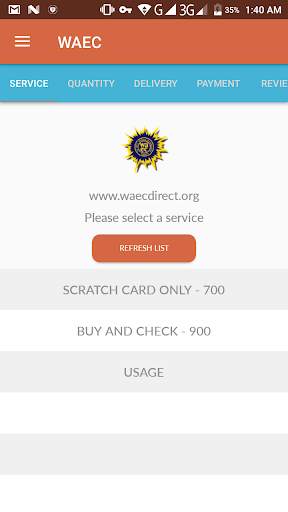 eScratchCard - WAEC, NECO, NABTEB Result Checker скриншот 3