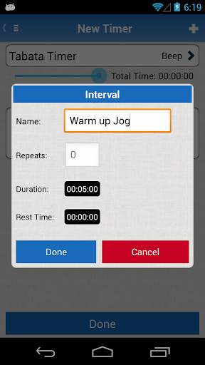 Interval Timer App for Android screenshot 6