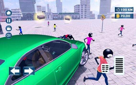 Stickman Destruction Car Driving 3D: Annihilation screenshot 2
