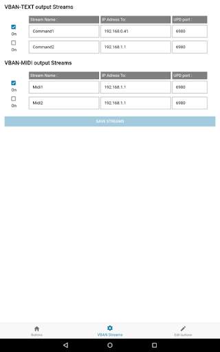 VBAN Buttons screenshot 3