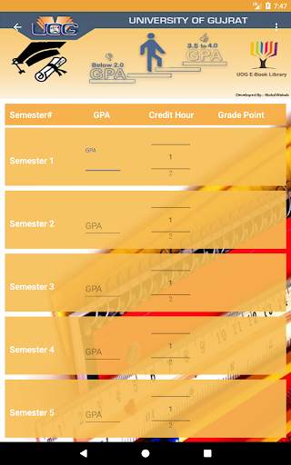 UOG GPA - CGPA Calculator screenshot 13