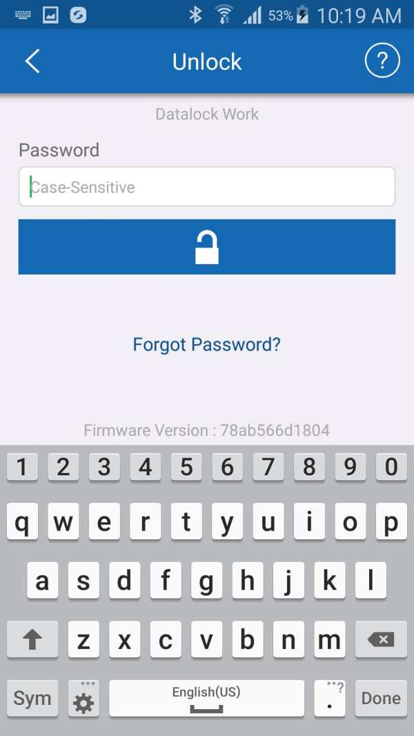 DataLock screenshot 2
