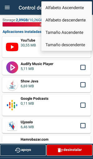 Fácil aplicación de copia de seguridad y compartir screenshot 2